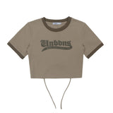 Women T-shirt Printed Short-Sleeved T-shirt Girls' Summer round Neck
