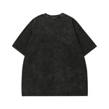 Men T Shirt Vintage Print Short Sleeves T-shirt Men and Women Street Hip Hop