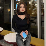 Women Long Sleeve Shirt Slim Fit Bottoming Shirt