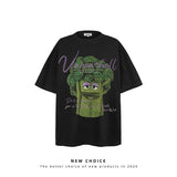 American vintage street T-shirt men's loose summer half-sleeved shirt