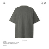 American vintage street T-shirt pure cotton retro men's and women's summer loose top