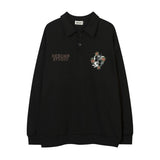 Men Hoodie Printing Lapel Sweater Men Spring and Autumn Long Sleeve Top
