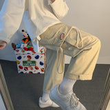 Men Sweatpants Overalls Men's Functional Wide Leg Loose Straight Pants Trend
