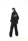 Unisex Jacket Fall Color-Blocking Zip Jacket