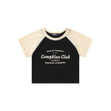 Women T-shirt Patchwork Short-Sleeved T-shirt Girls' Tops Casual Summer