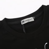 Women T-shirt Embroidered Short-Sleeved T-shirt for Girls Casual Short