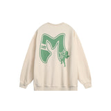 Unisex Hoodie Retro College Style round Neck Sweater for Men and Women
