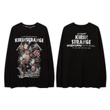 Men Long Sleeve Shirt Long Sleeve T-shirt Male and Female Trendy Brand Printed Loose Autumn and Winter