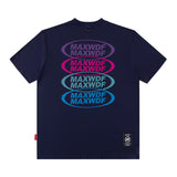 Men's T Shirt Letter Print Short-Sleeved T-shirt Men's and Women's Vibe Style Loose Top