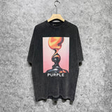 Purple Brand T Shirt Short Sleeve T-shirt Blouse