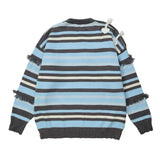 Women Sweater round Neck Autumn Stitching Sweater Knitted Cardigan