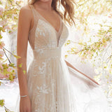 Slutty Wedding Dress V-neck Sleeveless Lace Wedding Dress Dress