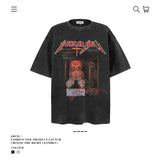 American vintage street T-shirt men's loose top
