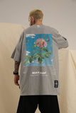 Men T Shirt Printed Fashion Brand Short Sleeve T-shirt Men and Women Couple Loose