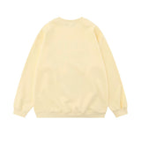Men Hoodie Spring and Autumn Pullover Sweater Men's Five-Pointed Star Skull Bone Print round Neck Loose Top