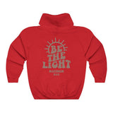 Prevalent Be The Light Hoodie Mathew 5:14 Letter Print