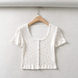 Women T-Shirt Summer Knitted Bottoming Shirt