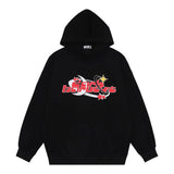 Men Hoodie Hooded Sweater Letter Print Casual Long Sleeve Loose Sports Hoodie