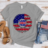 Women's Independence Day T Shirt round Neck Short Sleeve T-shirt Women's Top