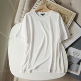 Women T-Shirt Summer Loose round Neck Casual Short Sleeve T-shirt