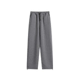 Unisex Sweatpants Vintage Plaid Casual Pants for Men and Women
