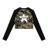 Women Long Sleeve T-Shirt Printed Long Sleeve T-shirt Women's Fall Slim Fit round Neck Top
