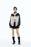 Unisex Jacket Autumn Stitching Stand Collar Coat Women's Clothing