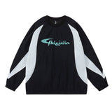 Men Hoodie Loose round Neck Long Sleeve Sweater Men's Spring and Autumn