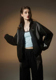 Unisex Jacket Autumn Contrast Color Casual Coat Women's Clothing