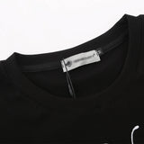 Women T-shirt Embroidered Short-Sleeved T-shirt for Girls Casual Short