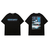 Men's T-shirt Spring and Summer Men's Kitten Printed Short-Sleeved T-shirt Men's and Women's Casual