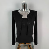 Women's Long Sleeve Shirt Vest Cardigan Long Sleeve Top