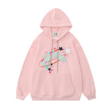 Women Hoodie Printed Hoodie Girls Autumn and Winter Loose Leisure