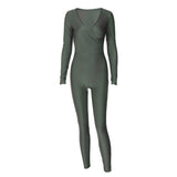 Women Jumpsuit Women's Clothing Fall/Winter Slim Sports Long Sleeve Jumpsuit