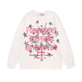Men Long Sleeve Shirt Printed Long Sleeve T-shirt Men and Women All-Matching Couple