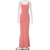 Women Dresses Slim-Fit Hip Strap Long Fishtail Skirt