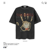 American vintage street T-shirt men's vintage cotton summer