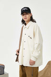 Unisex Jacket Fall Hook & Loop Shirt Women's Clothing