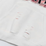 Men Hoodie Paste Cloth Embroidery Letter Hooded Sweater