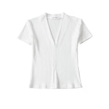 Women T-shirt Summer Base Top T-shirt with Short Sleeves