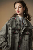 Unisex Jacket Fall Vintage Denim Jacket Women's Clothing