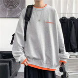 Men Hoodie Sweater Men's round Neck Hiphop Idle Style