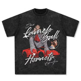 Kendrick Lamar T Shirts Vintage Washed Old Loose Short Sleeves