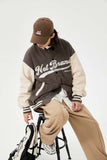 Unisex Jacket Autumn Letter Embroidered Baseball Uniform Women's Clothing