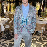 Men's Suits Vests Fashion Printed Suit Men