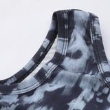 Women Vest Printed Short Vest Summer Casual Spaghetti Straps Sleeveless