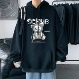 Men Hoodie Spring and Autumn Hoodie Spring and Autumn Loose Hong Kong Style Bear Coat