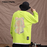 Men Long Sleeve Shirt Autumn and Winter round Neck Long Sleeve T-shirt Men and Women Ins Loose