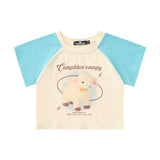 Women T-shirt Multicolor Printing Short T-shirt Girls' Summer Top