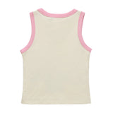 Women Vest Cartoon Printed Vest Girls Summer Casual Short Sleeveless
